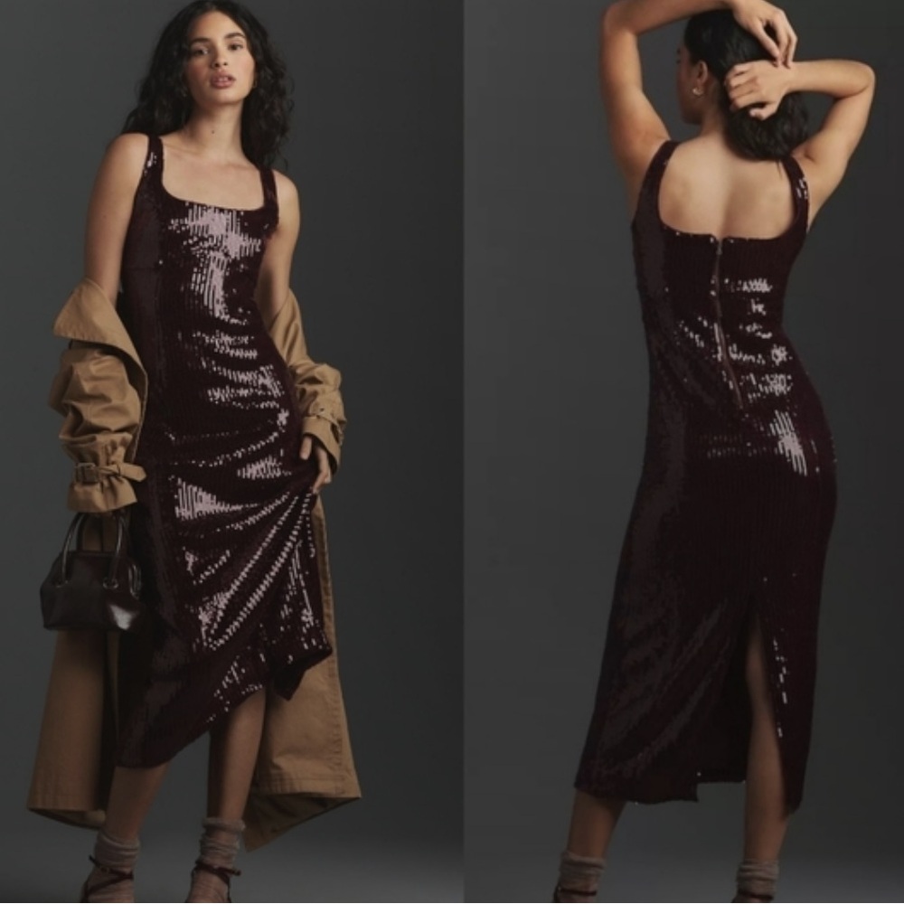 Anthropology/PILCRO sequin dress.